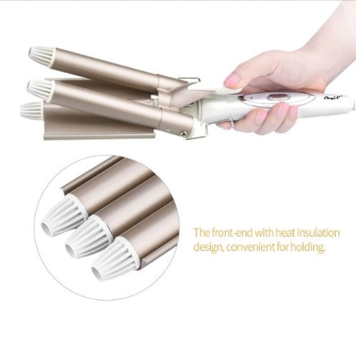 Ondulator de par, 3 tuburi 25 mm, temperatura 170-220 °C Imagine secundară a produsului