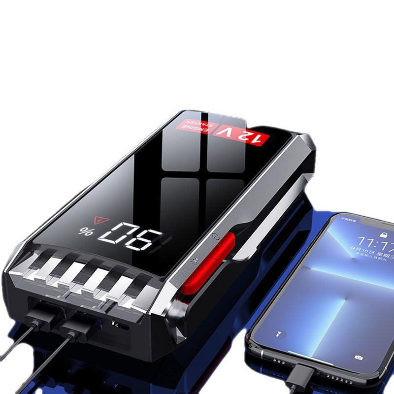 Robot Pornire Auto Portabil 600A, Jump Starter 12V cu Acumulator 6000mAh, Ecran LCD si Port USB Imagine secundară a produsului