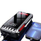 Robot Pornire Auto Portabil 600A, Jump Starter 12V cu Acumulator 6000mAh, Ecran LCD si Port USB