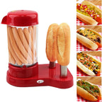 Aparat pentru preparat Hot Dog, 450W, Rosu pentru Bucătărie Practică