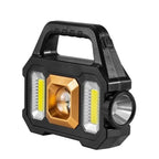 Lanterna solara cu proiector lateral cob si incarcare USB