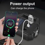 Lanterna solara cu proiector lateral cob si incarcare USB
