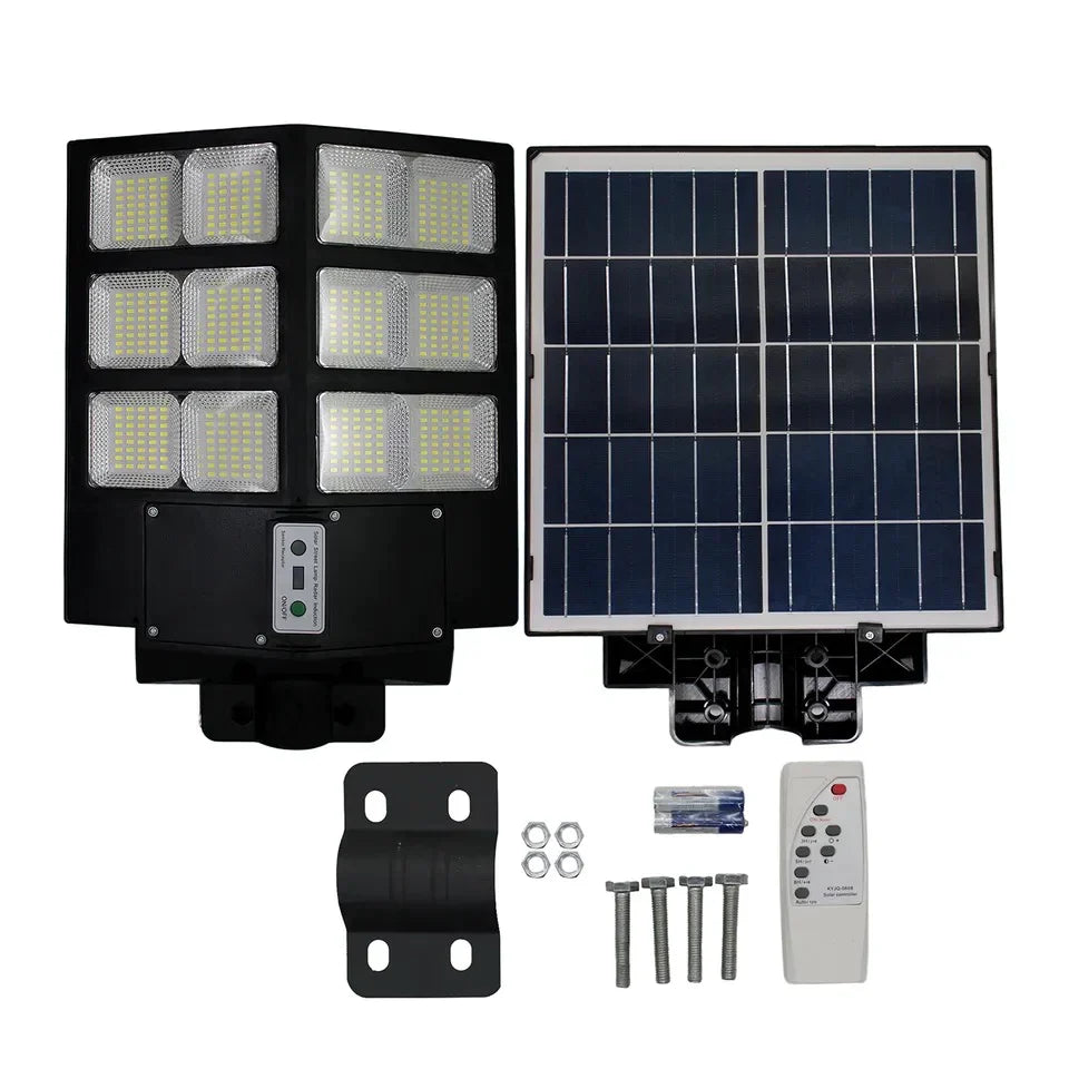 Lampă solara stradala 600W/800W/1000W, Telecomanda, suport metalic