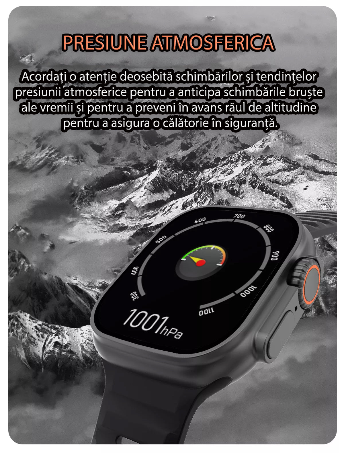 Ceas Smartwatch 8 Ultra Watch, 2.0" IPS Full Touch, incarcare magnetica