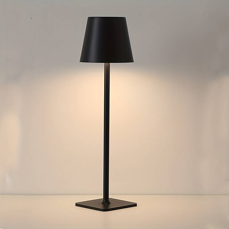 Lampă de masa wireless, metalica, cu touch, reincarcabila USB-C, 3 moduri iluminare, 3.5W