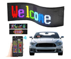 Panou LED auto afisaj cu LED flexibil RGB programabil prin bluetooth 16x64 cm