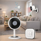 Alarma cu senzor de miscare si sonerie fara fir pentru intrare/iesire, detectie 12 m, volum 110 dB