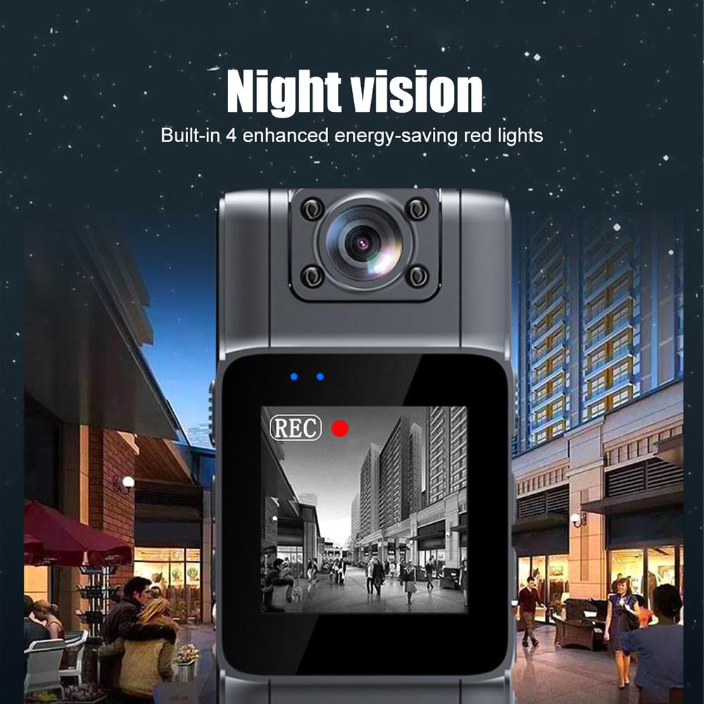 Camera corporala Cam HD cu lentila rotativa, WIFI, Vedere Nocturna IR si Autonomie 7 Ore