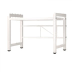 Raft metalic cuptor cu microunde, negru, etajera ajustabila, organizator Bucătărie, 40-60 x 36.5 x 45 cm