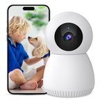 Cameră de supraveghere Smart WIFI Full HD 1080P cu Night Vision, Rotire 355°/55°, Audio bidirectional si