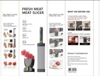 Feliator Profesional pentru Carne cu Lame Multiple din Inox Alimentar si Grosime Ajustabila (2-4mm) – Ideal