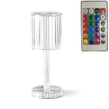 Lampă de masa wireless din cristal acrilic cu touch si incarcare prin USB