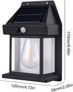 Lampă solara bec de perete LED cu senzor de miscare