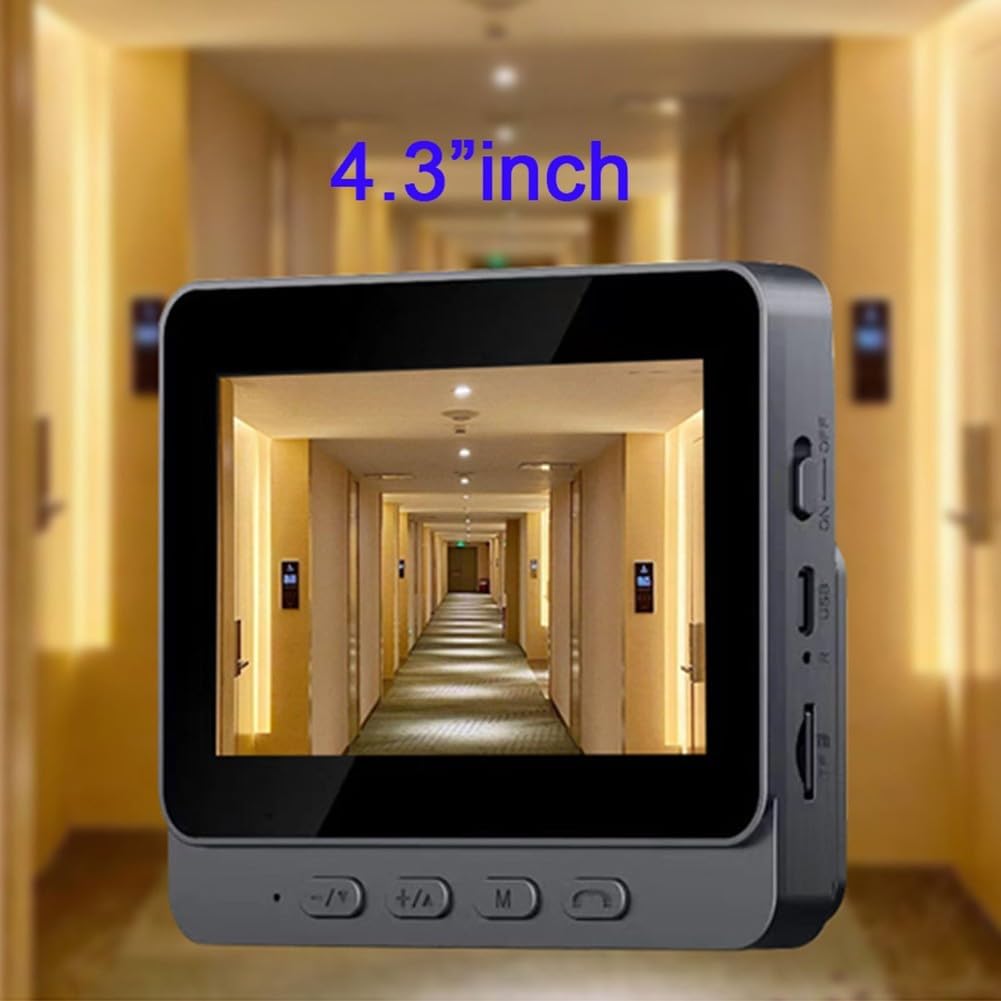 Sonerie video inteligenta Wireless, Ecran IPS 4.3 inch, Night Vision