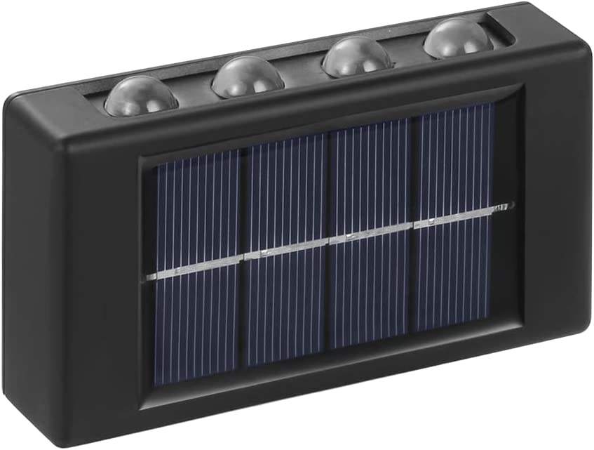 Set 2 lampi solare de perete cu iluminare sus si jos 8 leduri Imagine secundară a produsului