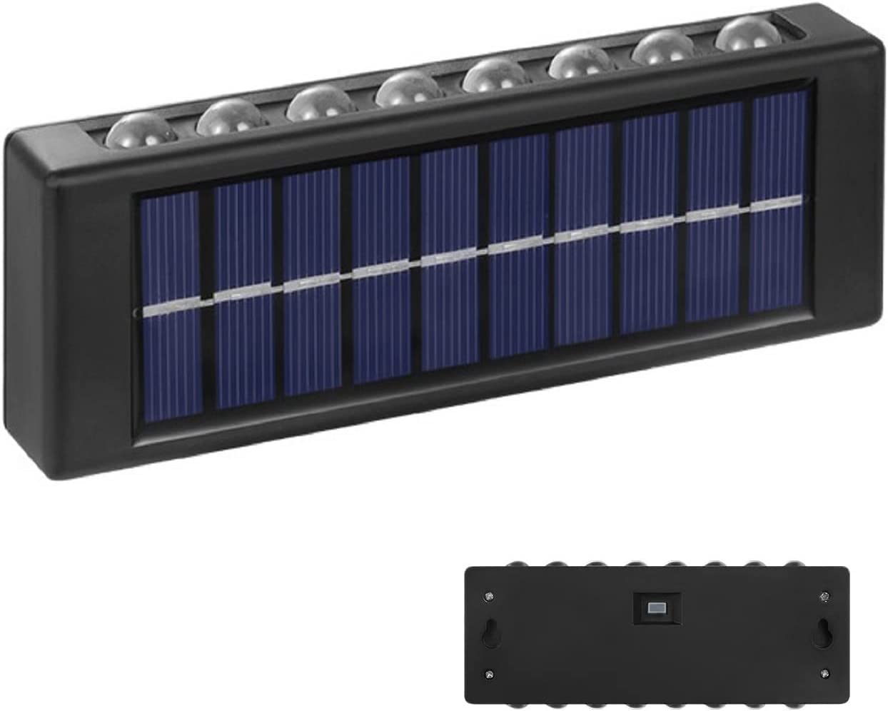 Set 2 lampi solare de perete cu iluminare sus si jos 16 leduri Imagine secundară a produsului