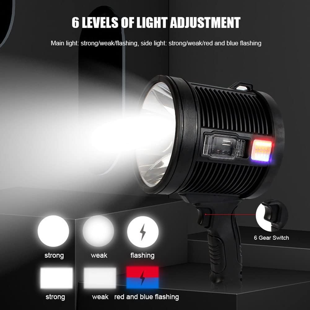 Lanterna solara LED, portabila, 6 moduri de lumina, 3 filtre de culoare