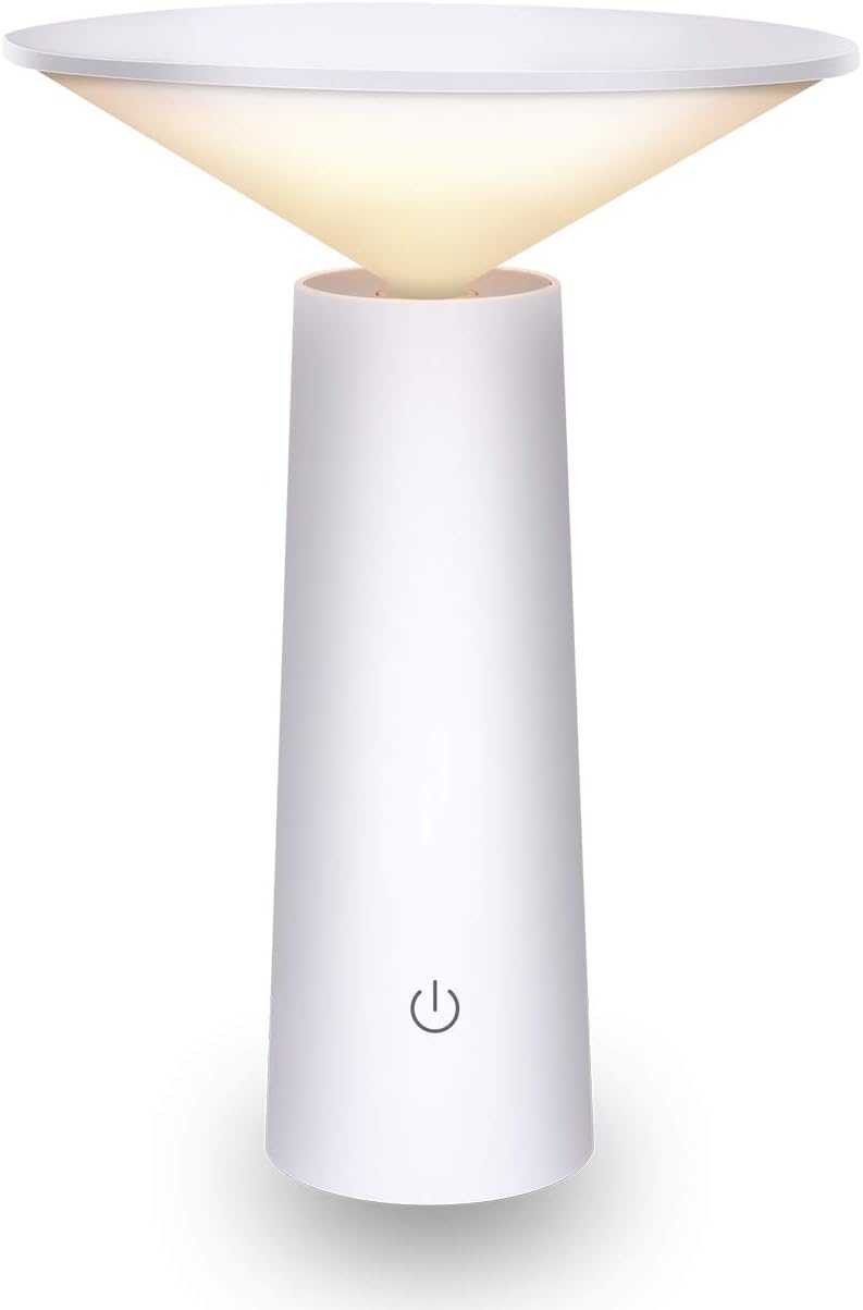 Mini Lampă de birou, LED, cu lumina indirecta, touch control, incarcare USB, rotire 40°