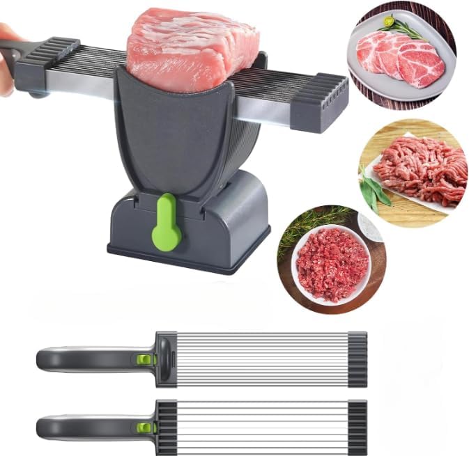 Feliator Profesional pentru Carne cu Lame Multiple din Inox Alimentar si Grosime Ajustabila (2-4mm) – Ideal Imagine secundară a produsului