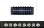 Set 2 lampi solare de perete cu iluminare sus si jos 16 leduri