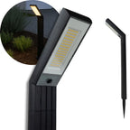 Lampă Solara LED pentru Gradina, 90 LED-uri, 3 Moduri Iluminare, Protectie IP65, Inaltime 83 cm, Culoare Negru