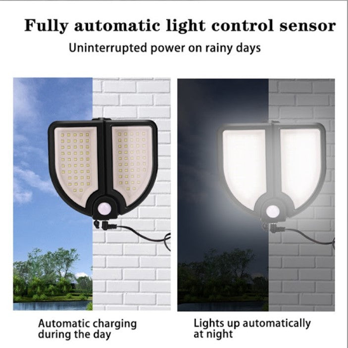 Lampă solara 90 LED, senzor de miscare, telecomanda