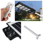 Lampă stradala proiector LED cu Incarcare Solara prin Panou Fotovoltaic + telecomanda