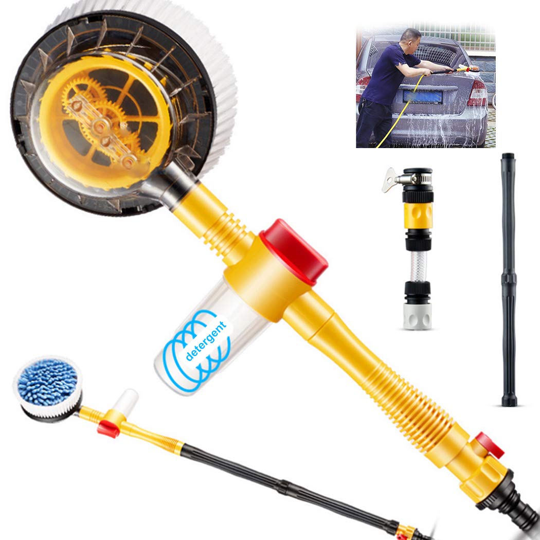Perie Rotativa pentru Spalare Auto – spumare automata, maner lung 100cm, curatare 360°, presiune ridicata Imagine secundară a produsului