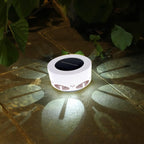 Lampă solara LED decorativa cu proiectie floare, IP65, 5W, alb rece, dimensiuni 12.5 x 6.5 cm