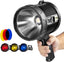 Lanterna solara LED, portabila, 6 moduri de lumina, 3 filtre de culoare