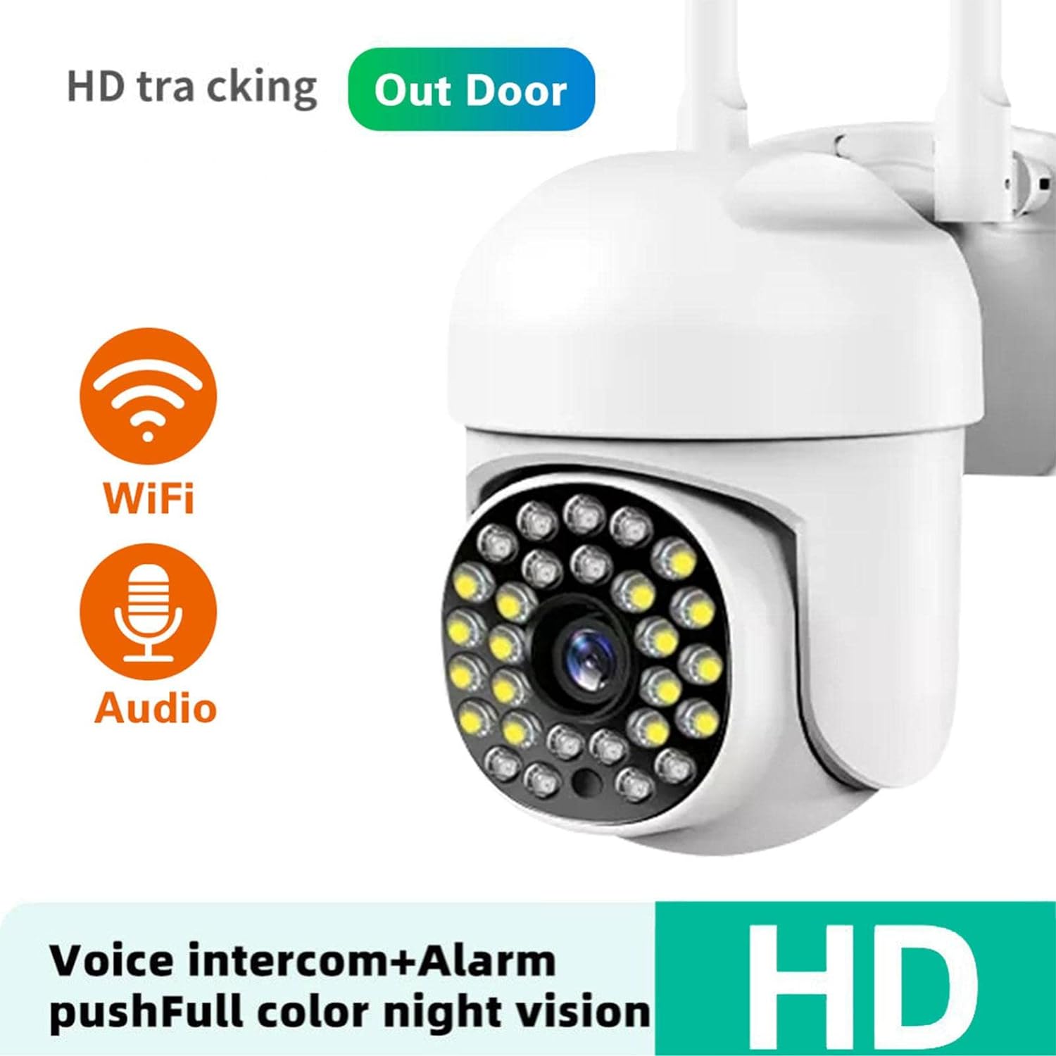 Cameră de supraveghere, WIFI, IP66, HD WIRELESS, 2 MP, 1920 X 1080 Pixeli, card 32Gb inclus