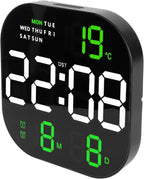 Ceas digital de birou sau perete cu telecomanda cu afisaj LED temperatura si alarma