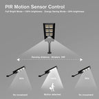 Lampă stradala proiector LED cu panou fotovoltaic + telecomanda si senzor, 120W/200W/300W