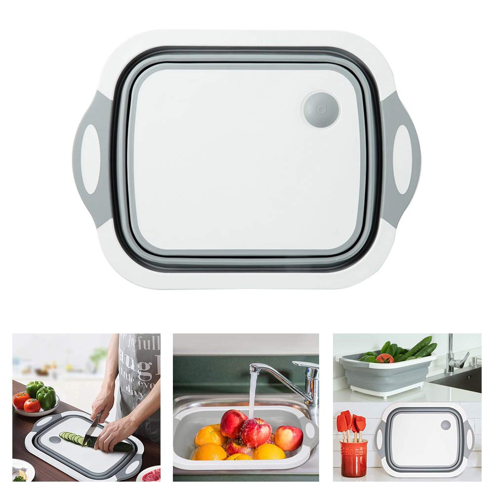 Tocator 3 in 1 multifunctional, pliabil, scurgator, uscator pentru alimente Imagine principală a produsului