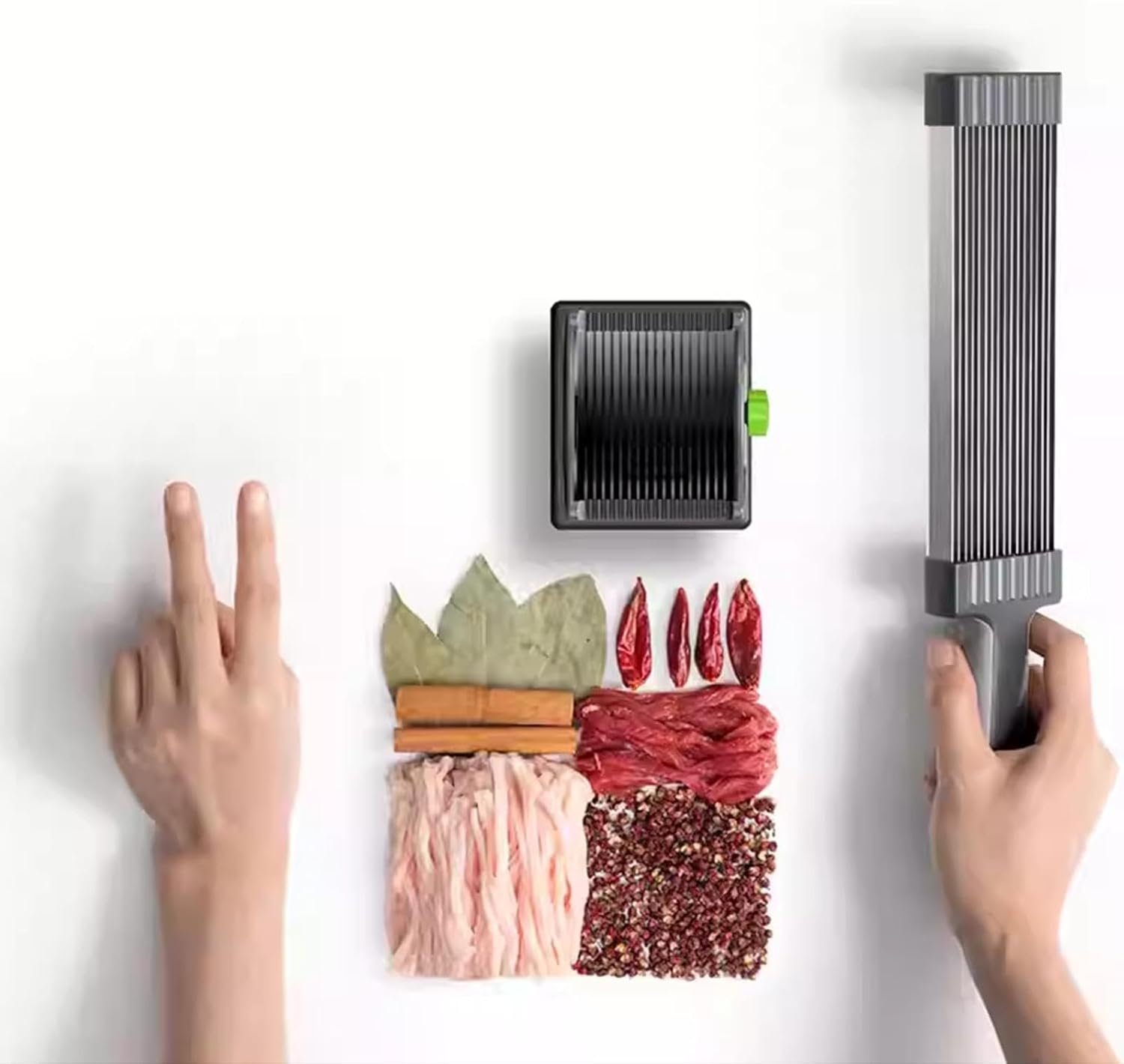 Feliator Profesional pentru Carne cu Lame Multiple din Inox Alimentar si Grosime Ajustabila (2-4mm) – Ideal