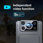 Camera video portabila 1080P, Wireless, Inregistrare Audio-Video, Night Vision, rotire 90°, negru