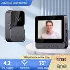Sonerie video inteligenta Wireless, Ecran IPS 4.3 inch, Night Vision