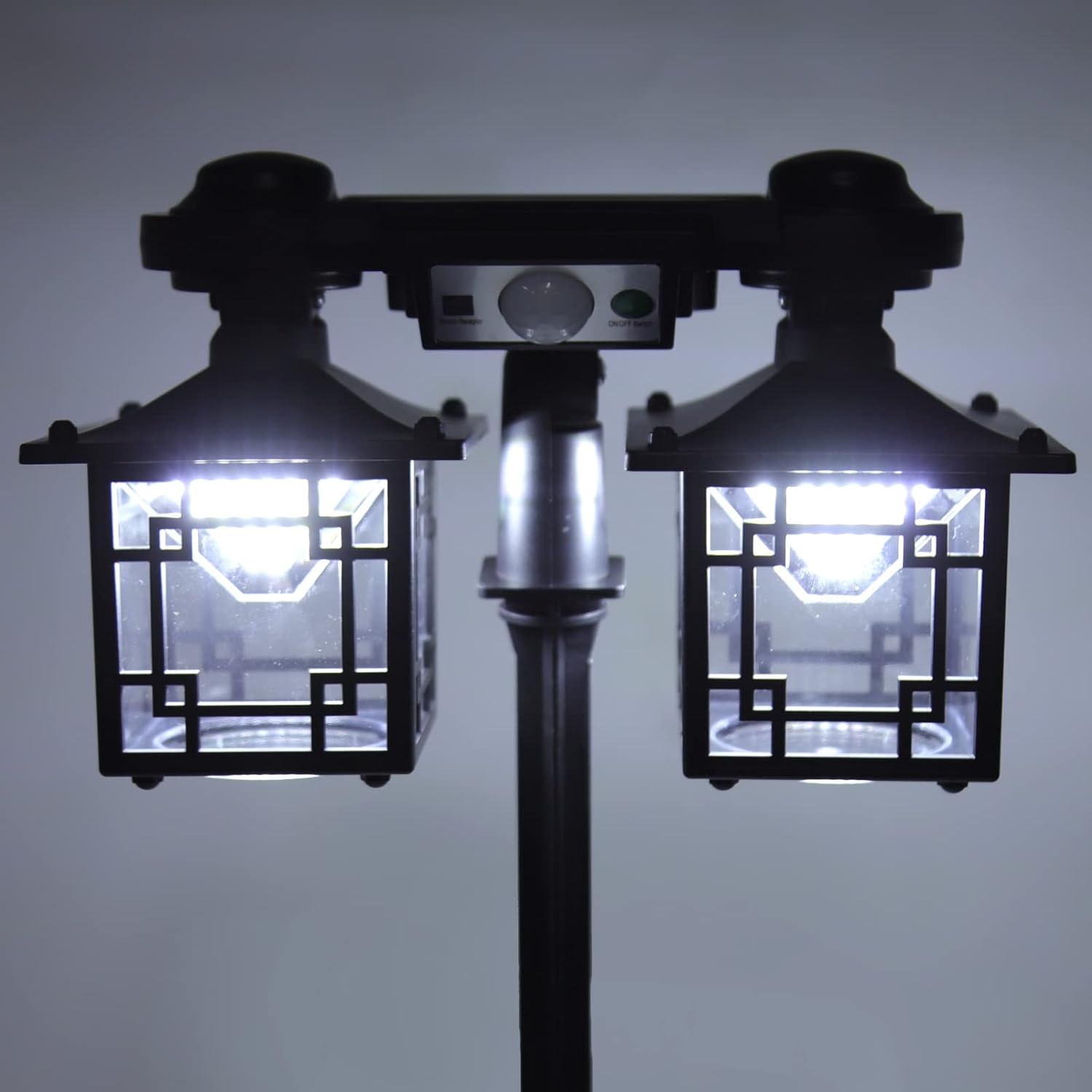 Lampă solara dubla pentru perete cu senzor de miscare si telecomanda 192 LED, JD-2219A