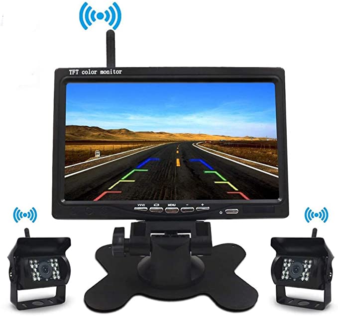 Kit wireless pentru marsarier cu camera AHD si display de 7", camioane, autocare, bus-uri Imagine principală a produsului
