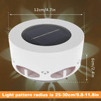 Lampă solara LED decorativa cu proiectie floare, IP65, 5W, alb rece, dimensiuni 12.5 x 6.5 cm
