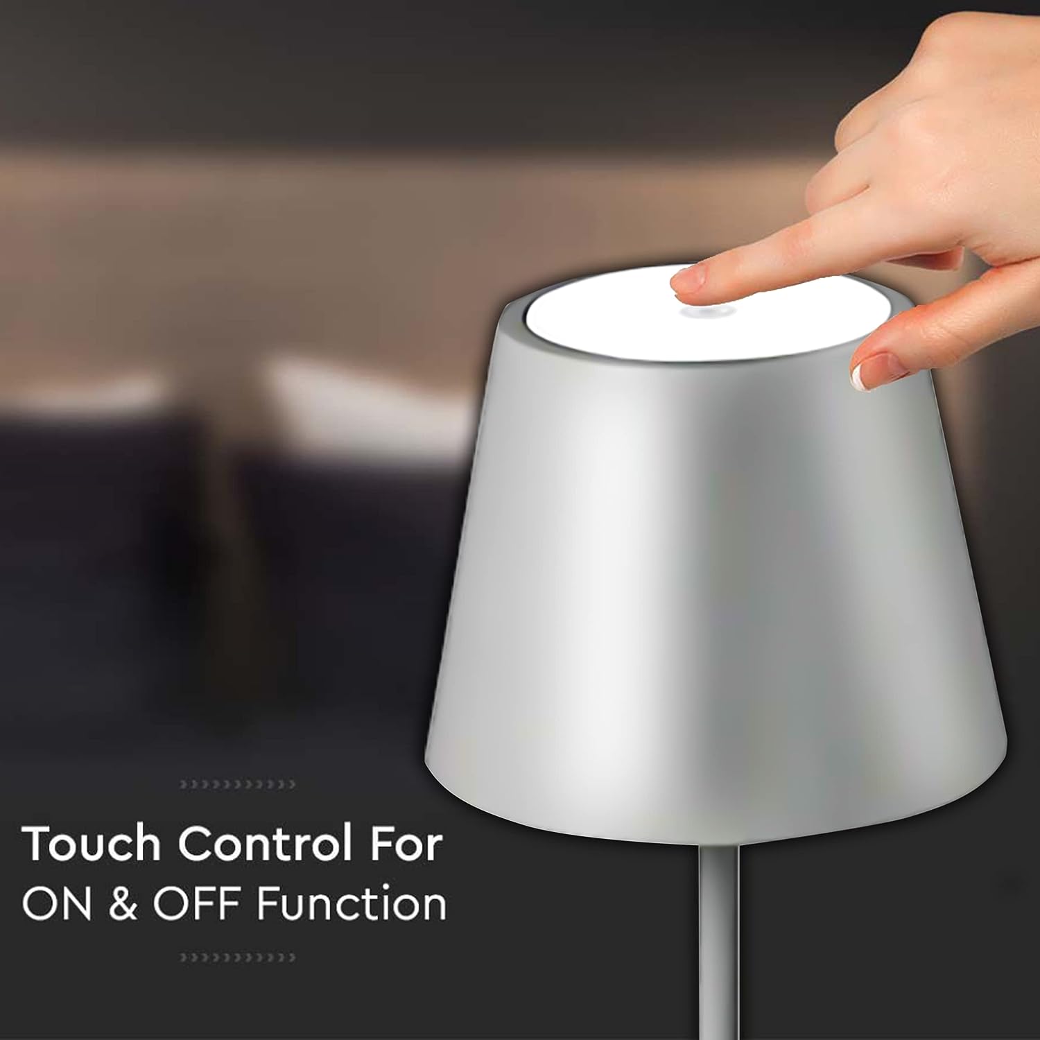Lampă de masa touch LED reincarcabila cu tija telescopica