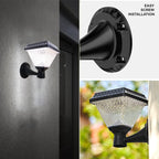 Lampă solara de perete, lumina calda si RGB, cu telecomanda, hexagonala, 6w