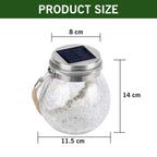 Lampă solara decorativa cu LED, model glob sticla sparta, 11.5 x 14 x 8 cm