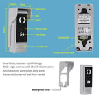 Sistem Video Interfon 4.3", sonerie video cu Ecran Color TFT si Camera cu Viziune Nocturna IR, 1 Monitor + 1