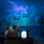 Proiector de stele LED 3D Aurora, Lampă de veghe pentru copii, Telecomanda
