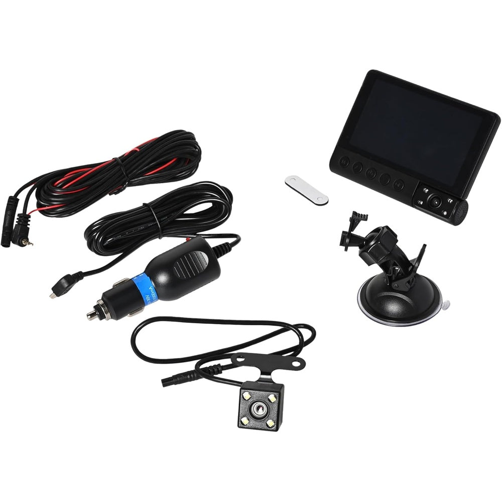 Camera Auto cu Oglindă Retrovizoare 3-in-1 – Ecran 4 inch, viziune nocturna, detectie miscarilor