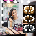Set 10 becuri LED pentru Oglindă make-up, cu reglare intensitate