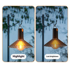 Lampă camping portabila, ghirlanda LED, rezistenta la apa, design bec oval, 5W