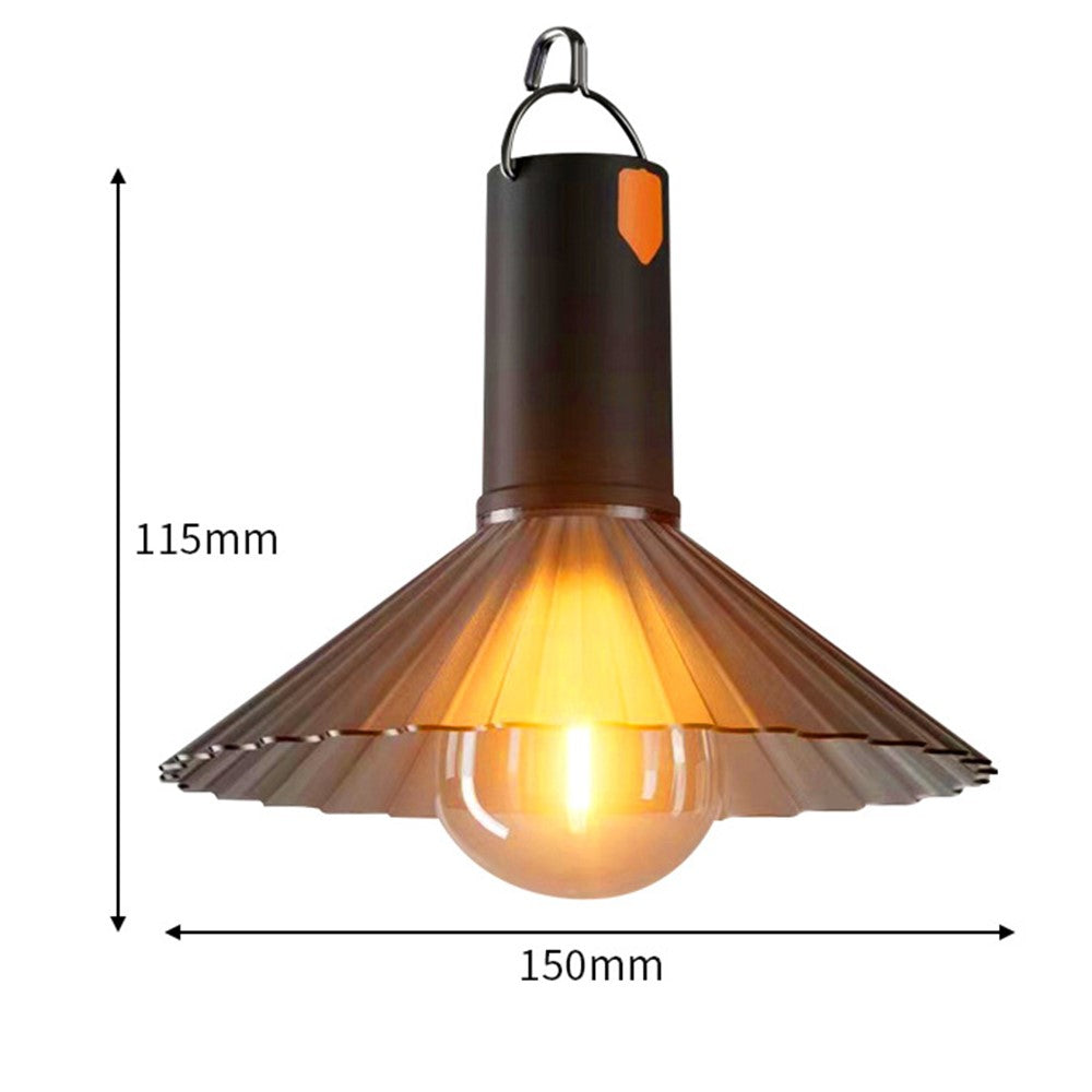 Lampă camping portabila, ghirlanda LED, rezistenta la apa, design bec oval, 5W
