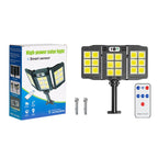 Lampă Solara Stradala Tripla 200W COB – Autonoma, IP65, Senzor Miscare